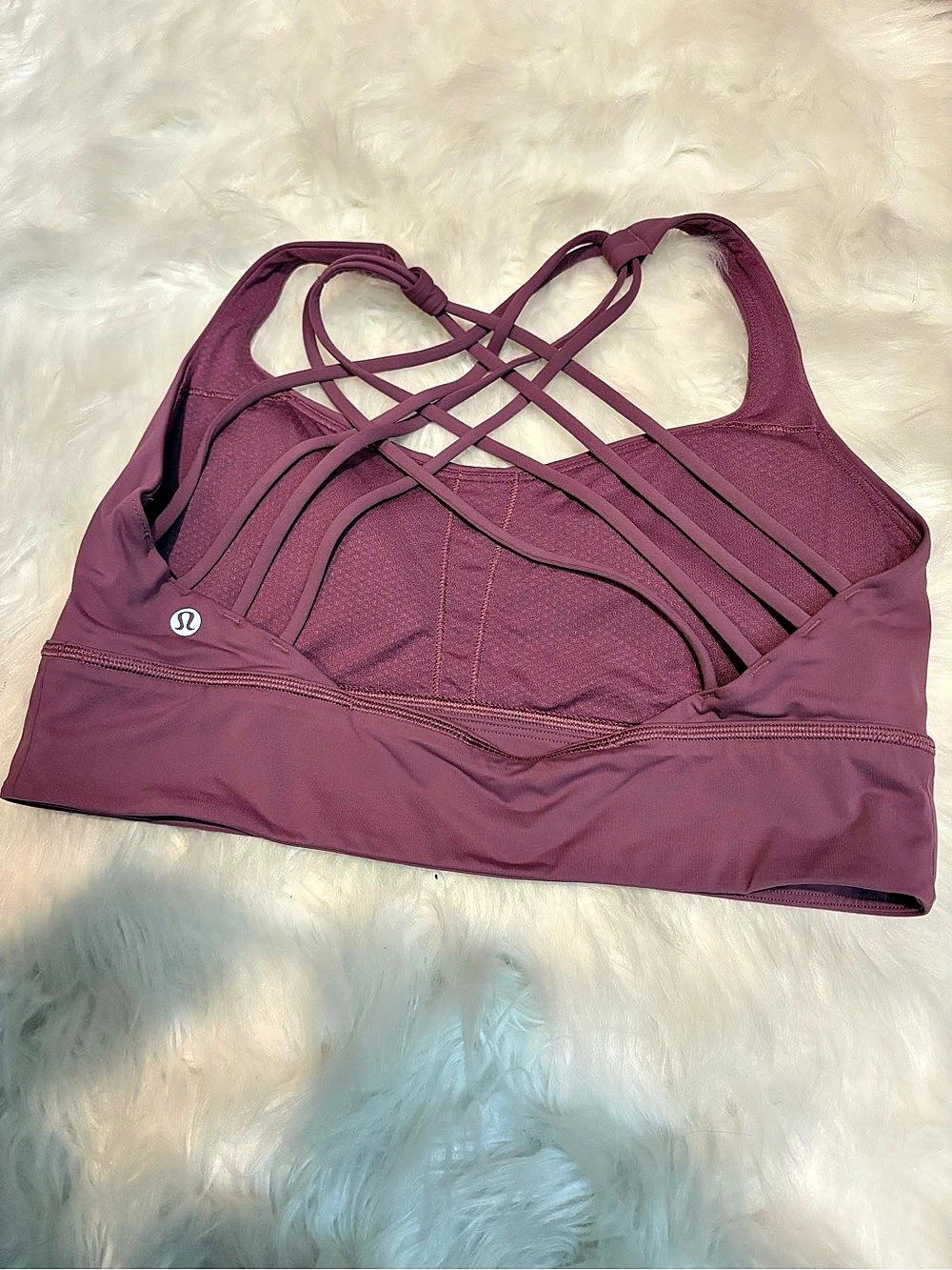lululemon Strappy Sports Bra in Purple